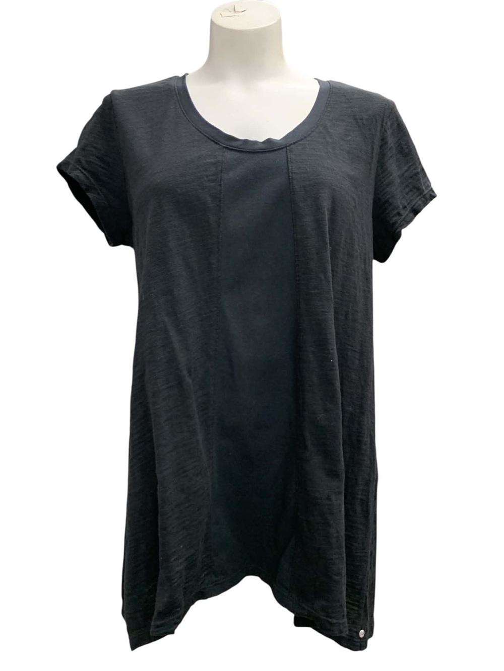 neon buddha Black Short Sleeve Tunic Tee Size L